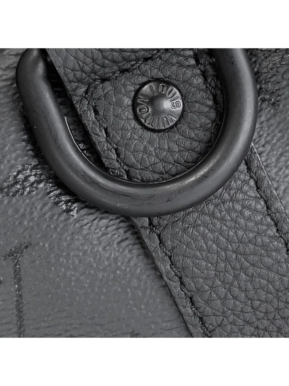Louis Vuitton Boston Bag Monogram Midnight Keepall Bandouliere 45 Black 2-Way